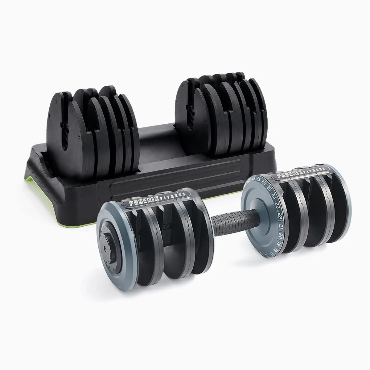 Phoenix Fitness Adjustable Dumbbells 2.5 to 25 kg