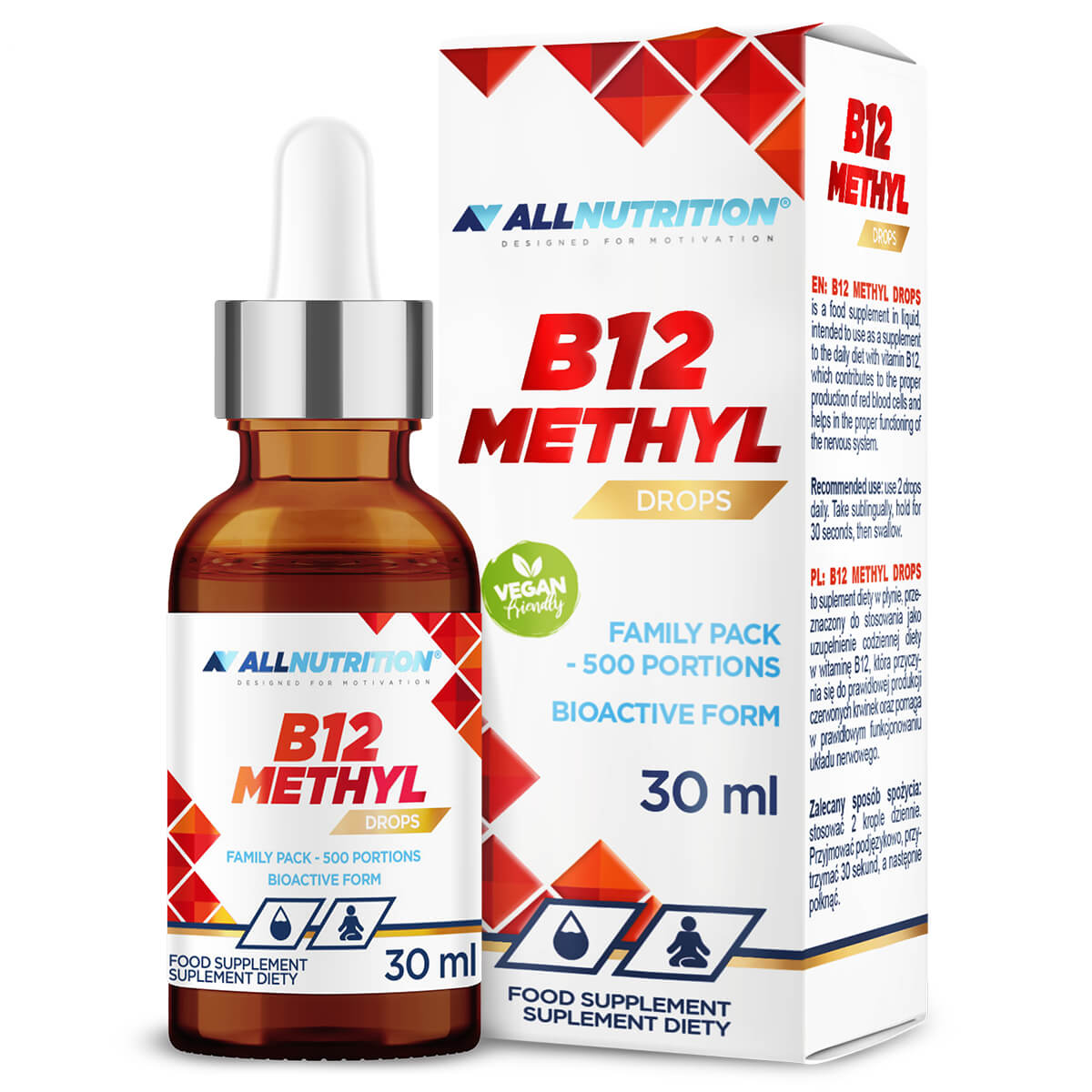 All Nutrition B12 METHYL DROPS / 30 ml / 1000 servings