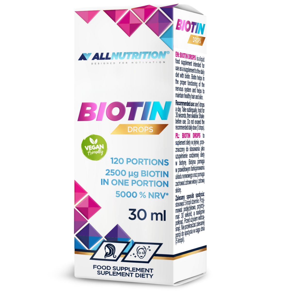 All Nutrition Biotin Drops / 30 ml / 120 servings