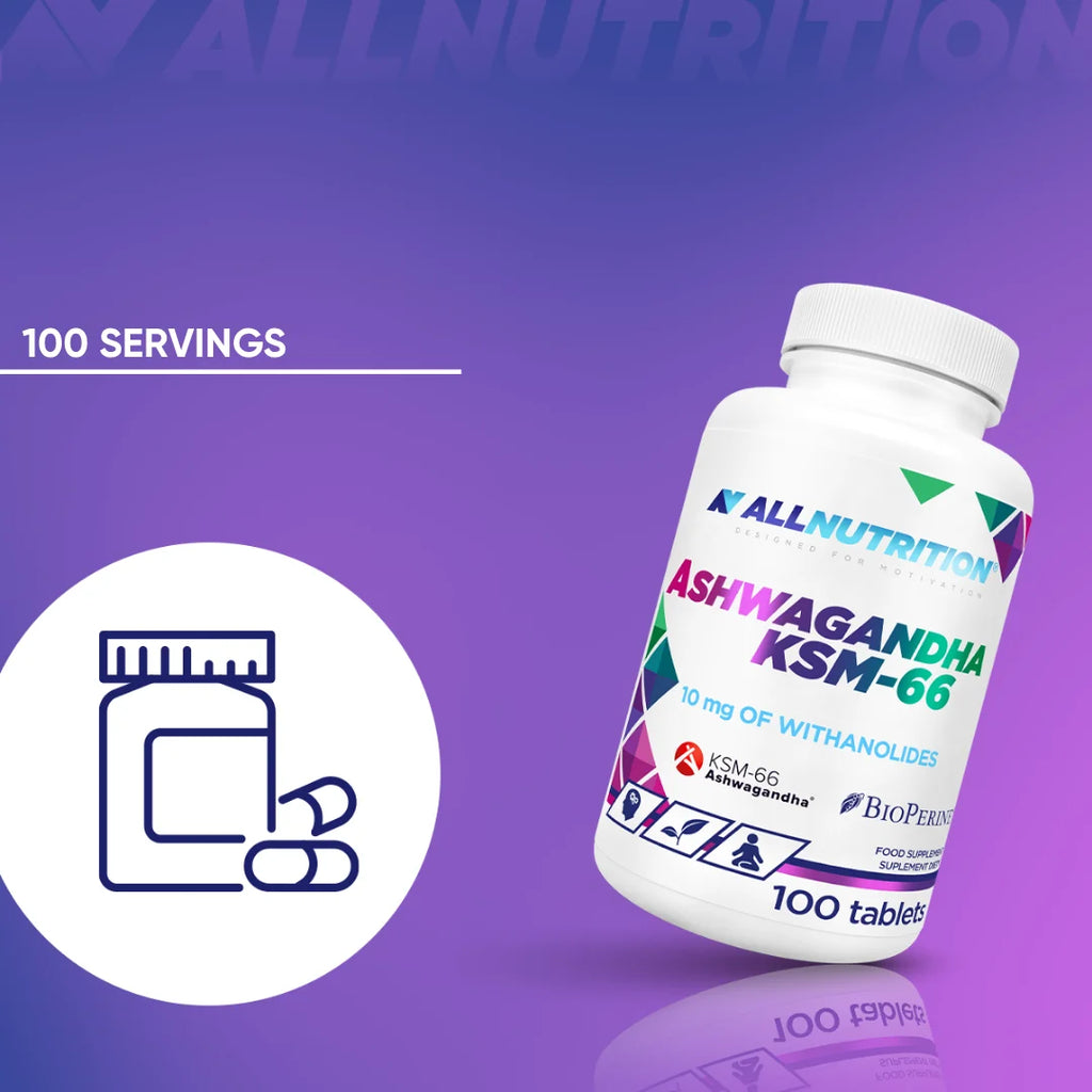 All Nutrition Ashwagandha KSM-66 / 100 tablets / 100 servings