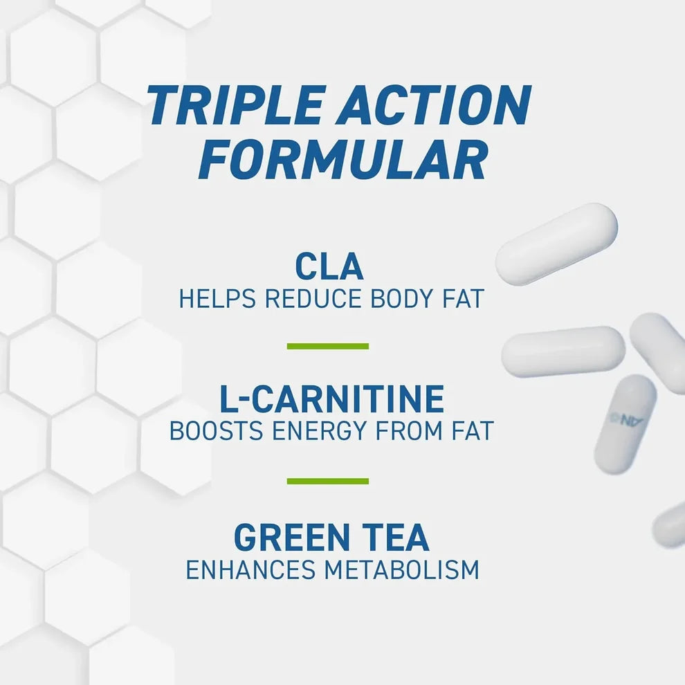 Applied Nutrition CLA & L-Carnitine & Green Tea / 100 capsules / 50 servings