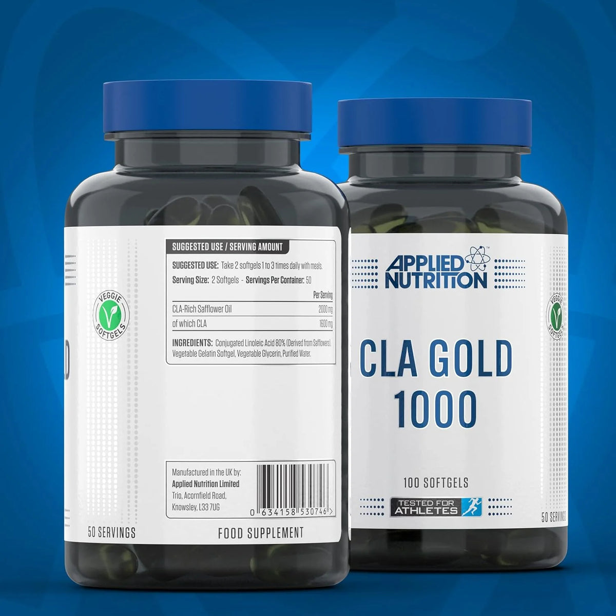 Applied Nutition CLA Gold 1000 / 100 softgels / 50 servings