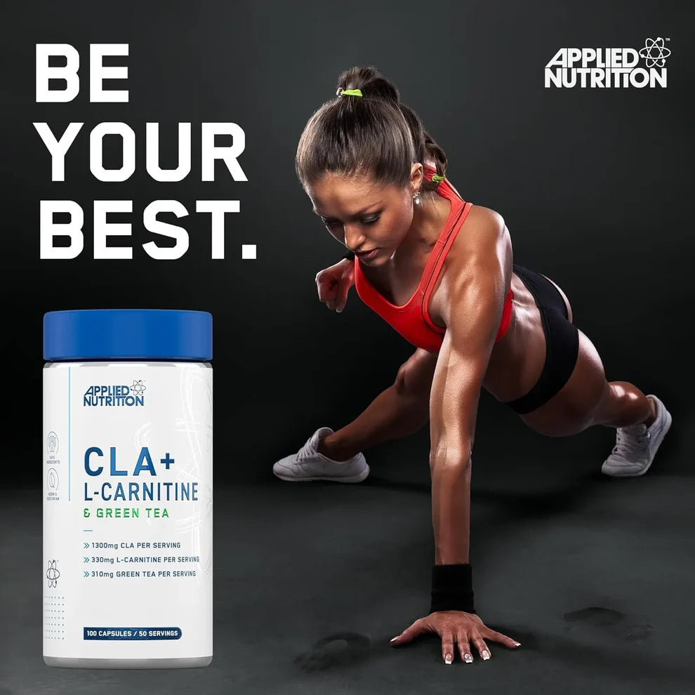 Applied Nutrition CLA & L-Carnitine & Green Tea / 100 capsules / 50 servings