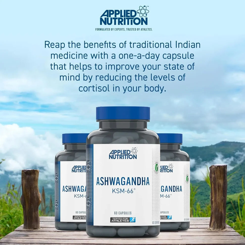 Applied Nutrition Ashwagandha KSM-66 / 60 capsules / 60 servings