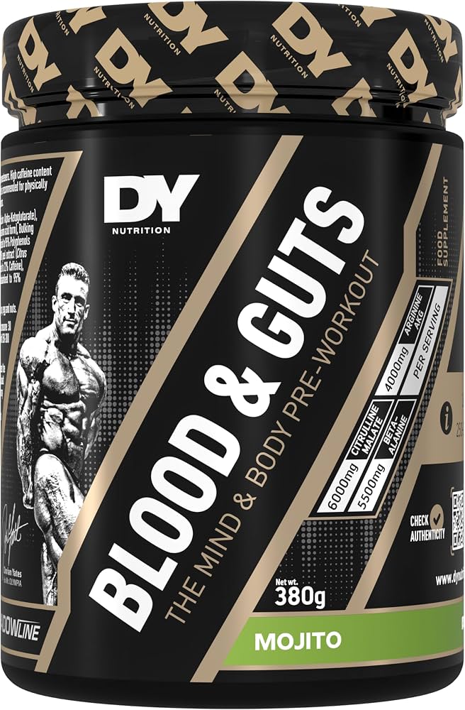 Dorian Yates Blood & Guts pre workout 380 - 398 grams