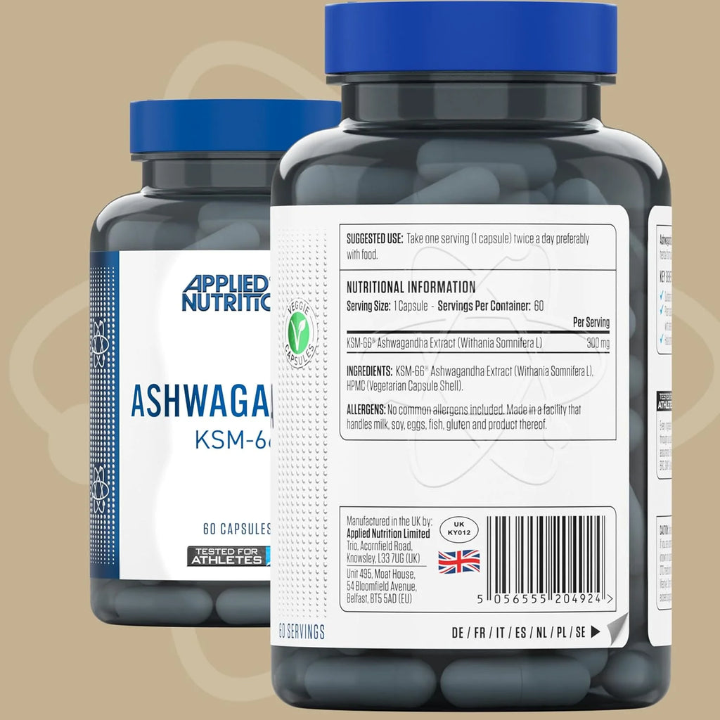 Applied Nutrition Ashwagandha KSM-66 / 60 capsules / 60 servings