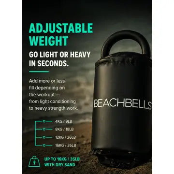 Beachbells Portable Kettlebells For Travellers & Adventurers