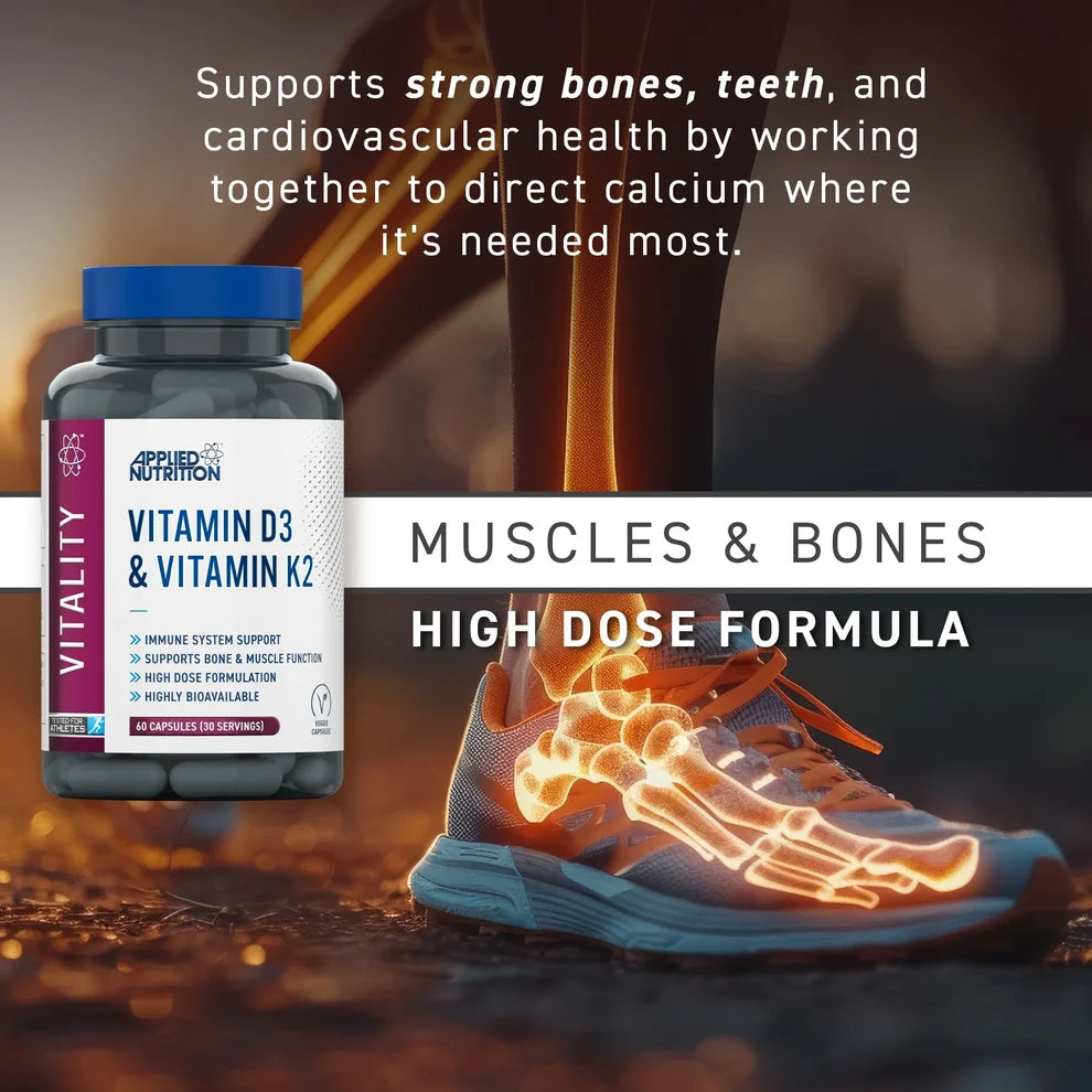 Applied Nutrition D3 & K2 / 60 capsules / 60 servings