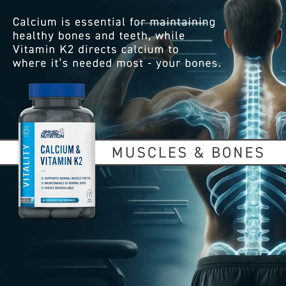 Applied Nutrition Calcium & Vitamin K2 / 60 capsules / 30 servings