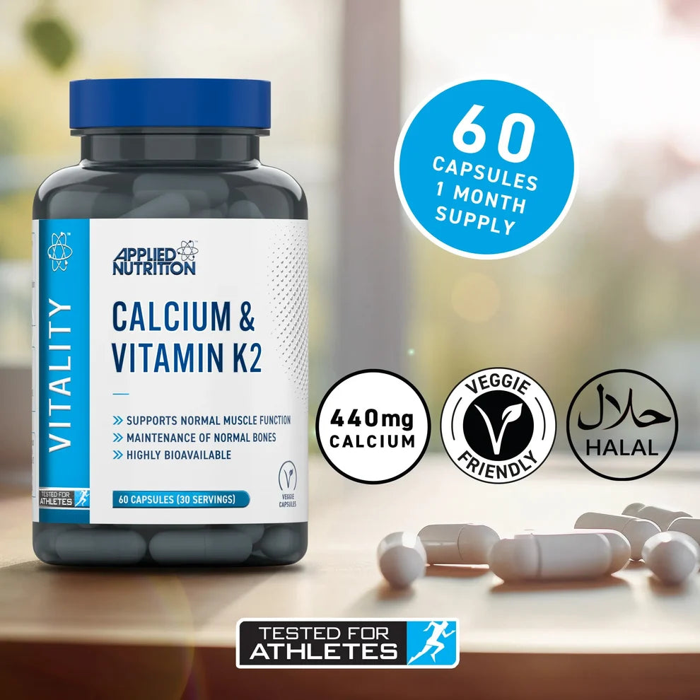 Applied Nutrition Calcium & Vitamin K2 / 60 capsules / 30 servings