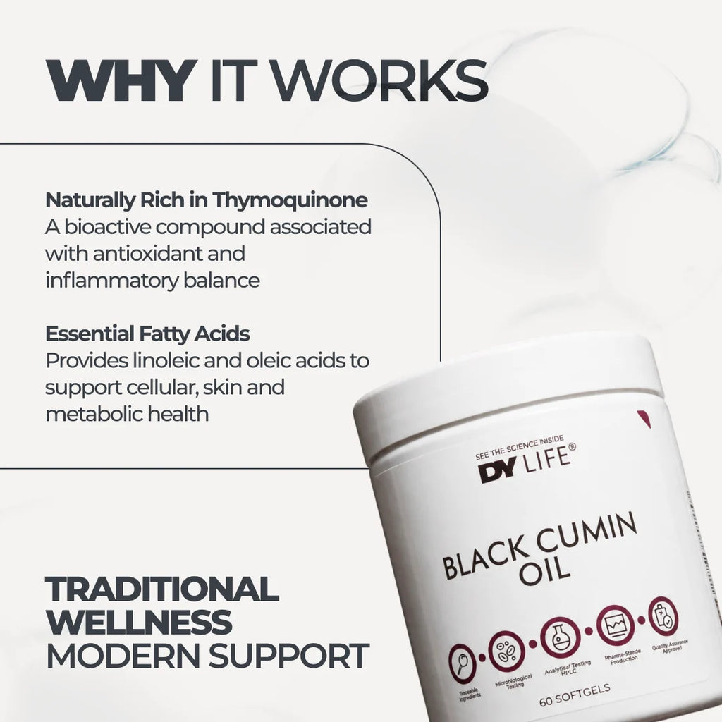 Dorian Yates DY LIFE Black Cumin Oil / 60 softgels / 30 servings