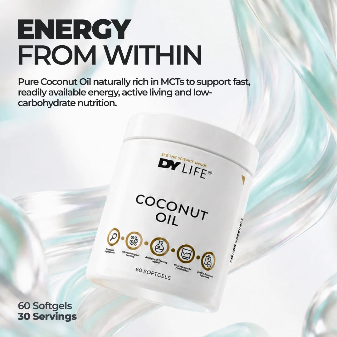 Dorian Yates DY LIFE Coconut Oil / 60 softgels / 30 servings