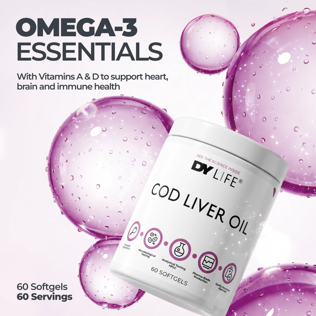 Dorian Yates DY Life Cod Liver Oil 60 Softgels / 60 Servings