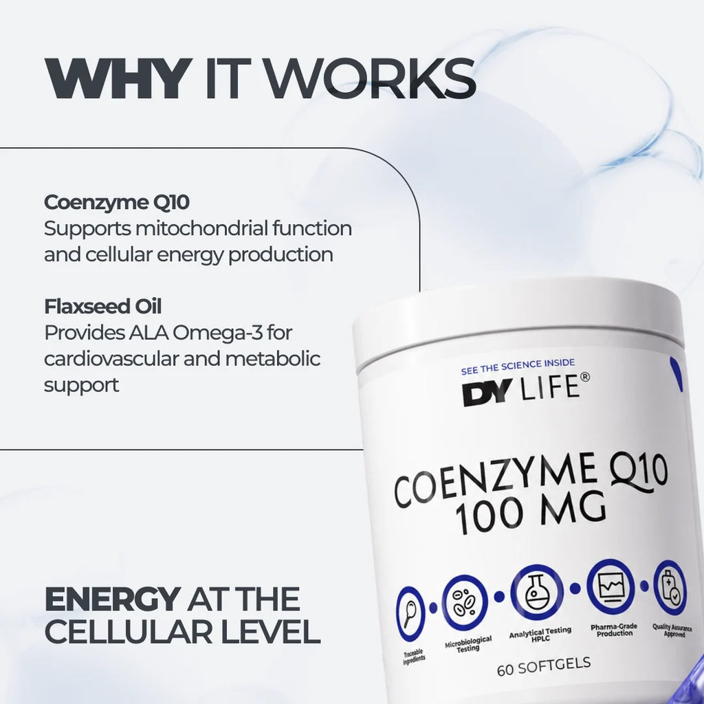 Dorian Yates DY LIFE CoEnzyme Q10 / 60 Softgels / 60 servings