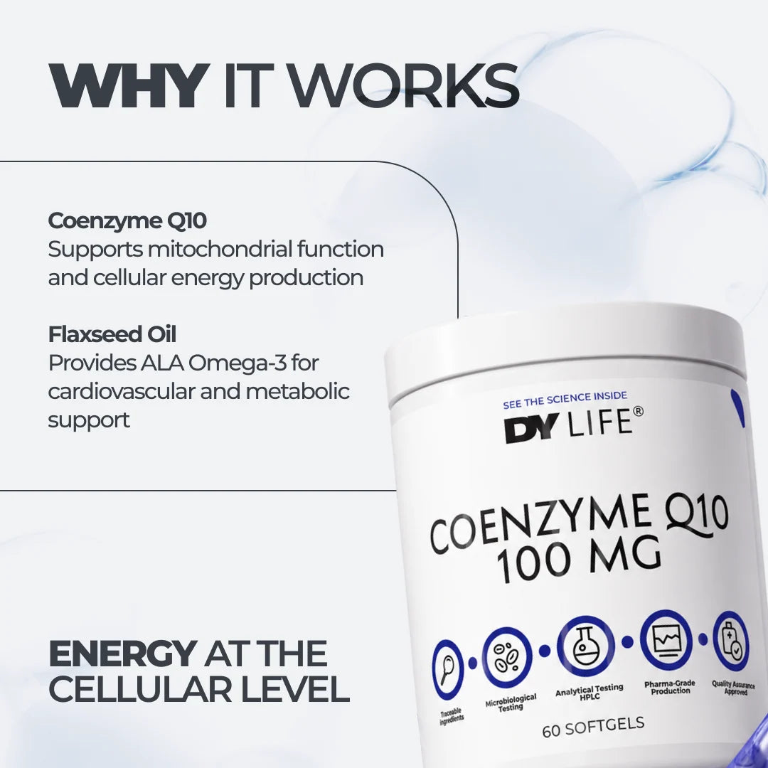 Dorian Yates DY LIFE CoEnzyme Q10 / 60 Softgels / 60 servings