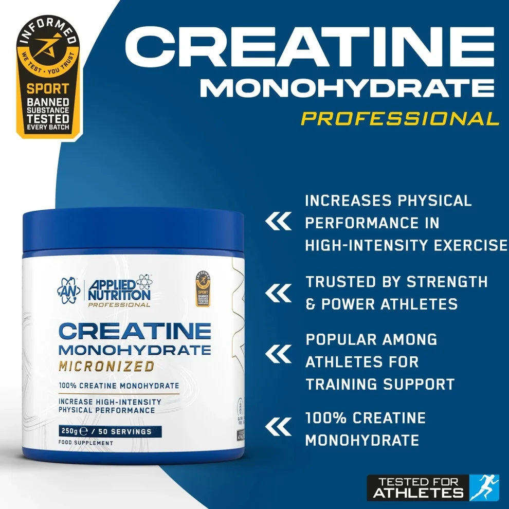 Applied Nutrition Creatine Monohydrate / 250 grams / 50 servings