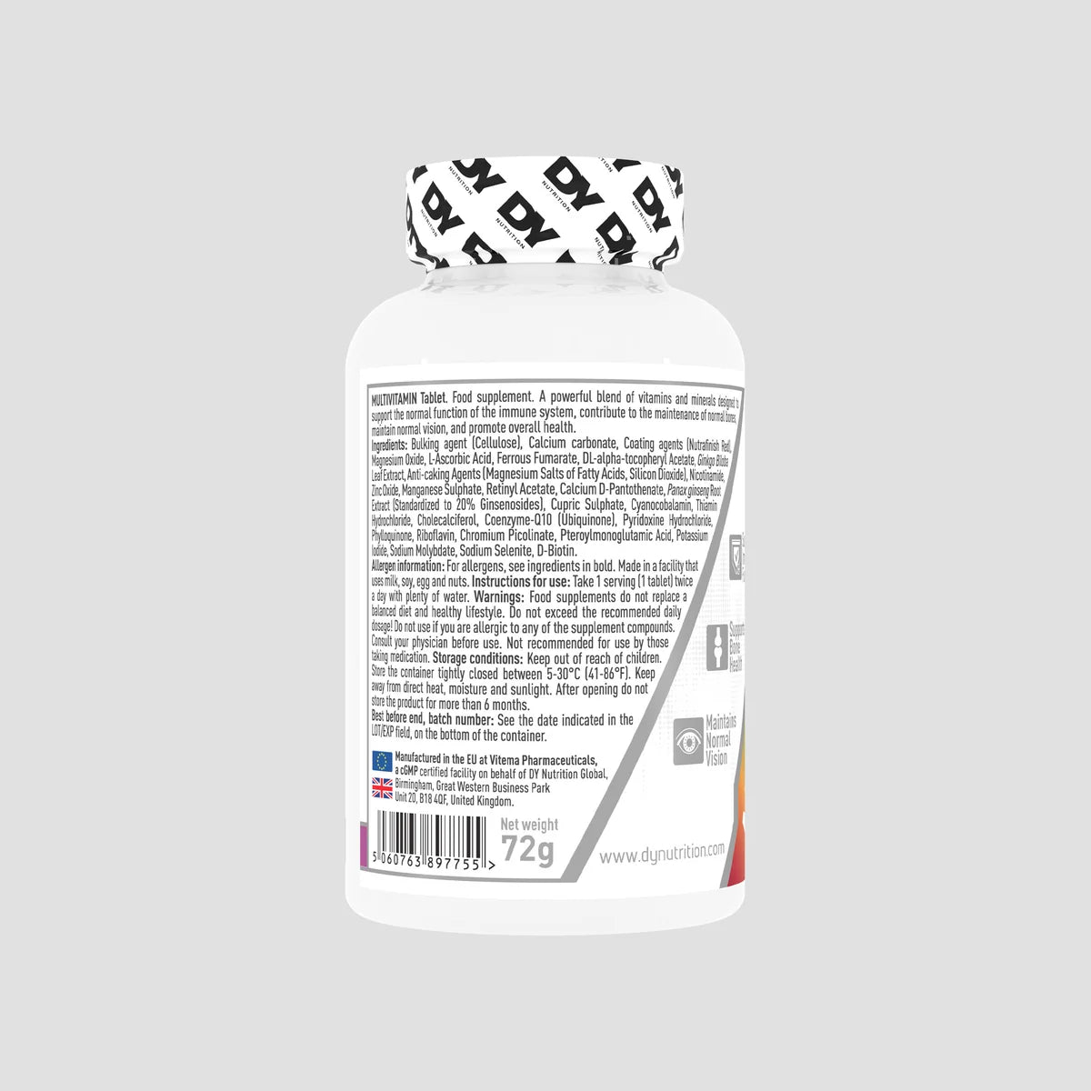 Dorian Yates Multivitamin 60 Tablets / 30 Servings
