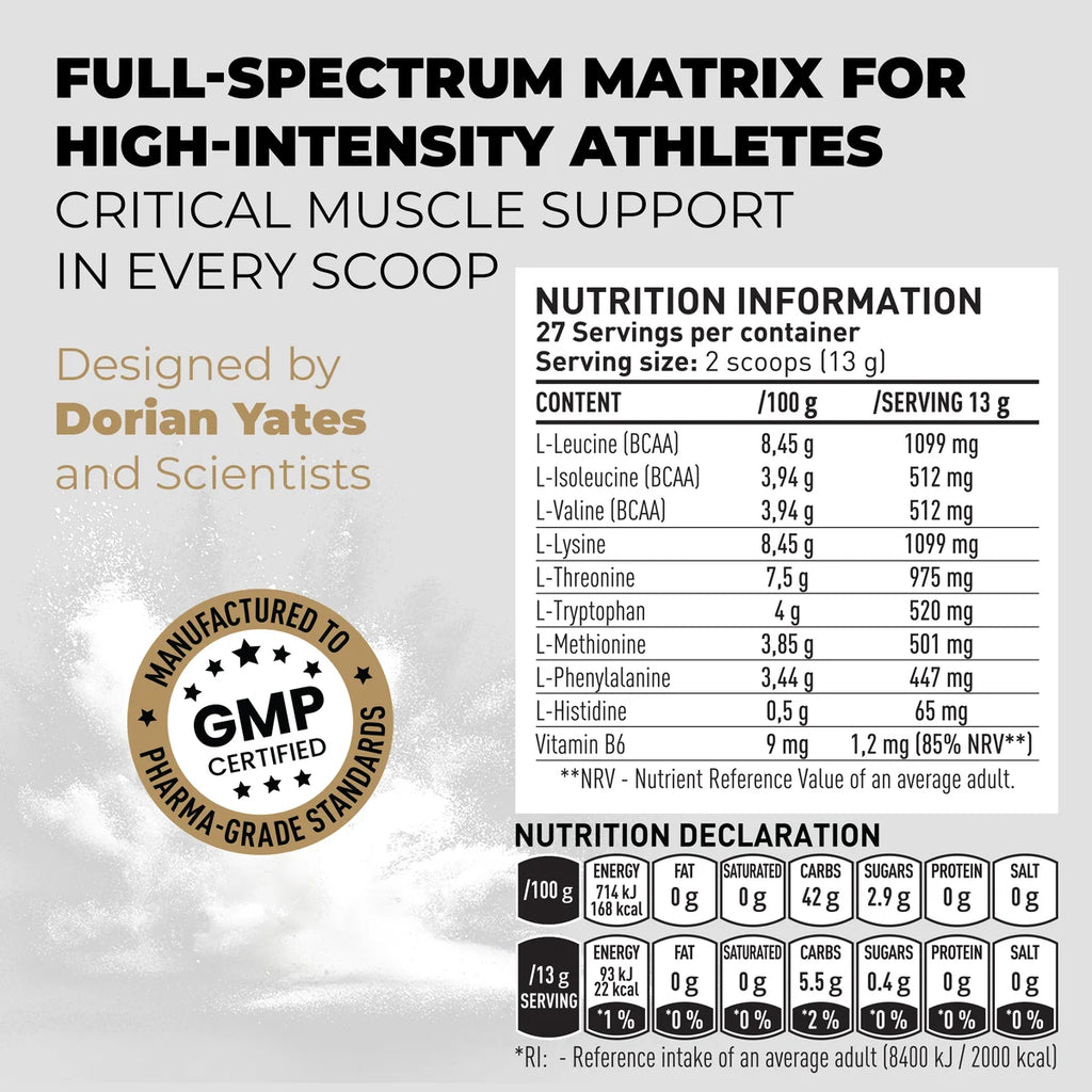 Dorian Yates HIT EAA Amino Acid Complex / 360 grams / 28 servings