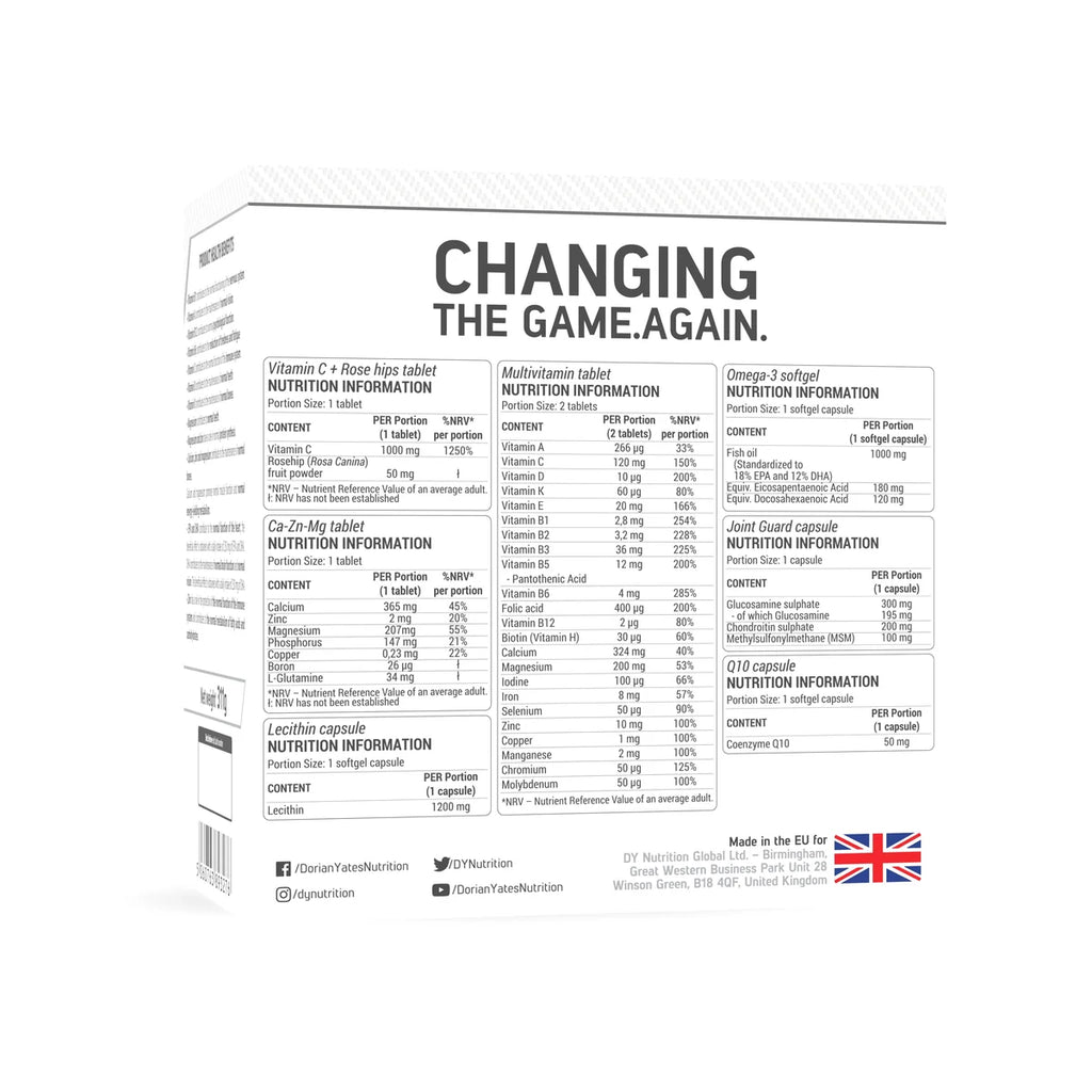 Dorian Yates Hit Pack Complex 30 x 8 pcs / 30 servings