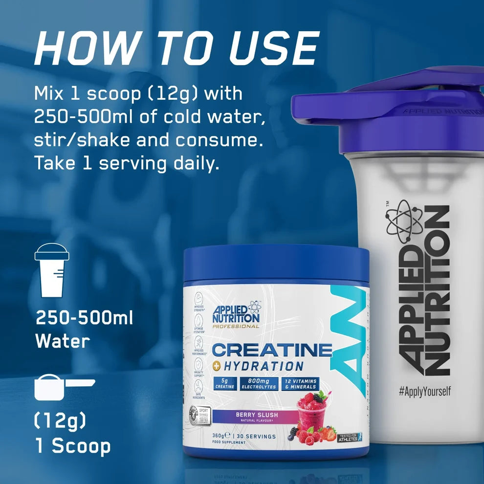 Applied Nutrition Creatine & Hydration / 330 - 360 grams / 30 servings