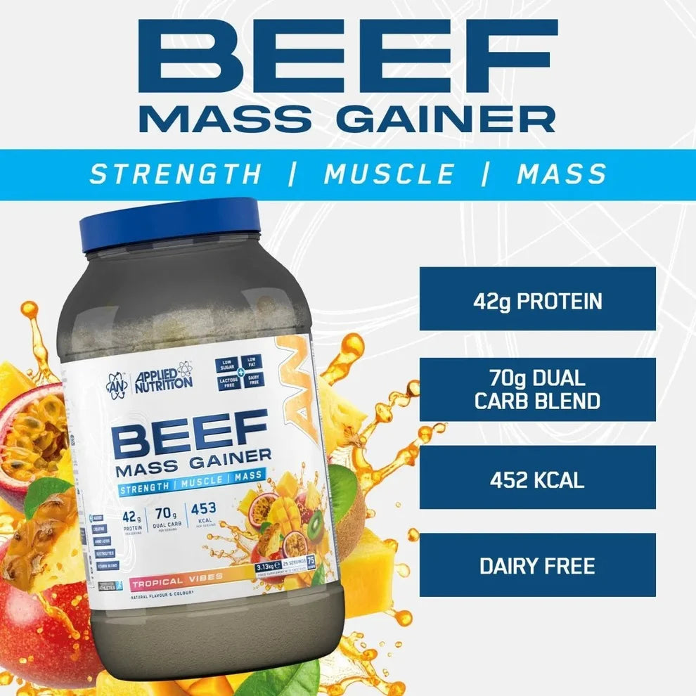 Applied Nutrition Beef Mass Gainer / 3.13 kg / 25 servings
