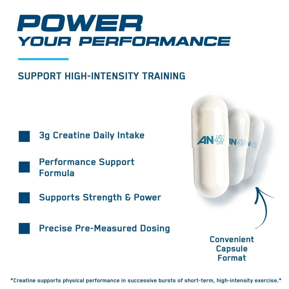Applied Nutrition Creatine HCL / 3 grams per capsule / 180 capsules / 30 servings