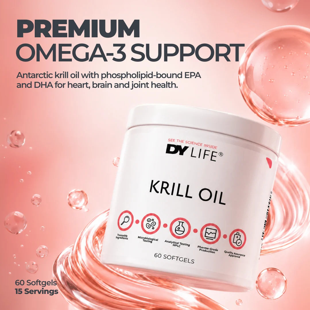 Dorian Yates DY LIFE Krill Oil / 60 softgels / 15 servings