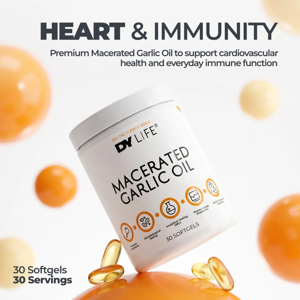 Dorian Yates DY LIFE Macerated Garlic Oil / 30 softgels / 30 servings