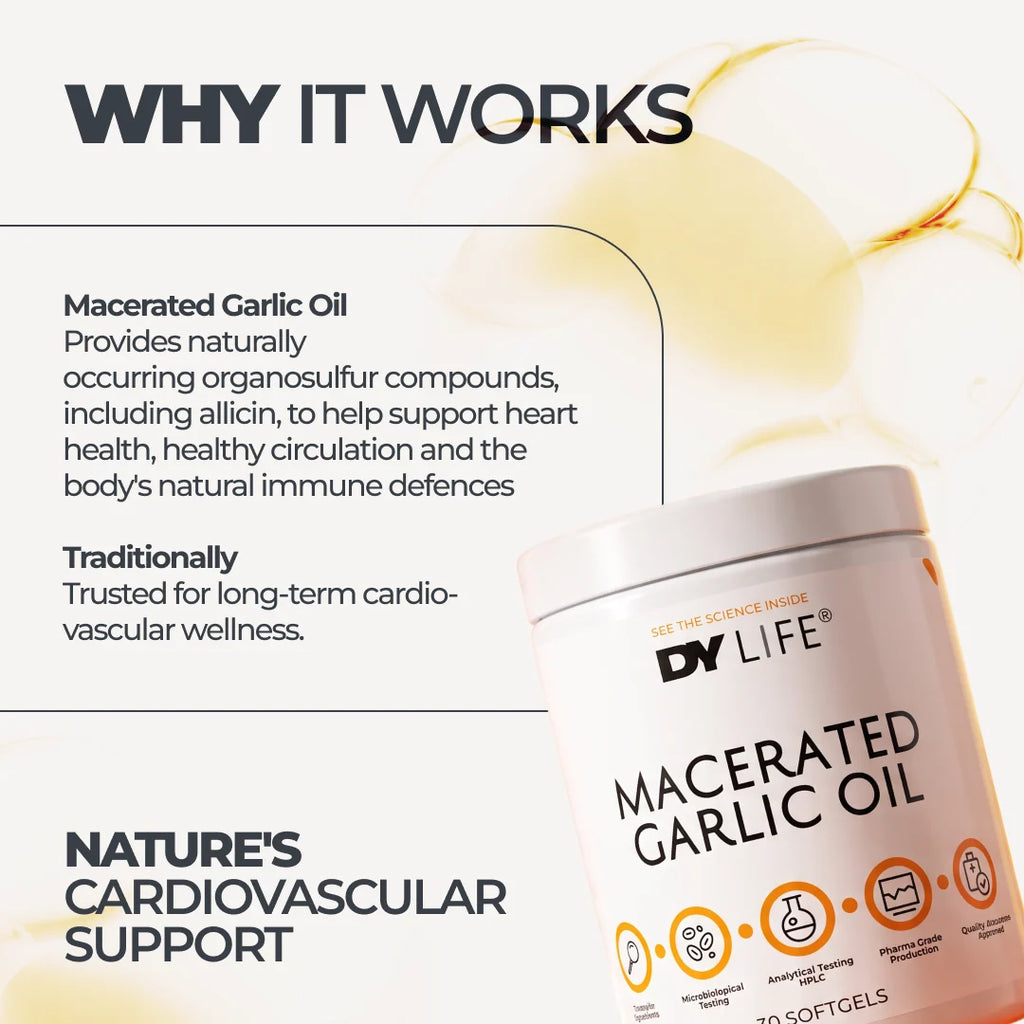 Dorian Yates DY LIFE Macerated Garlic Oil / 30 softgels / 30 servings