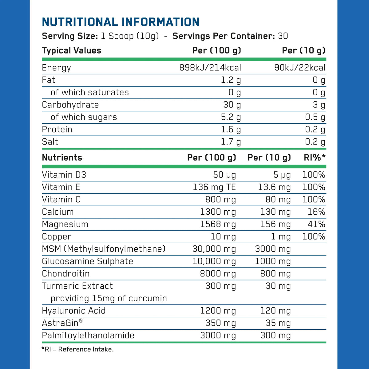 Applied Nutrition Agewell 40+Joint Complex / 300 grams / 30 servings
