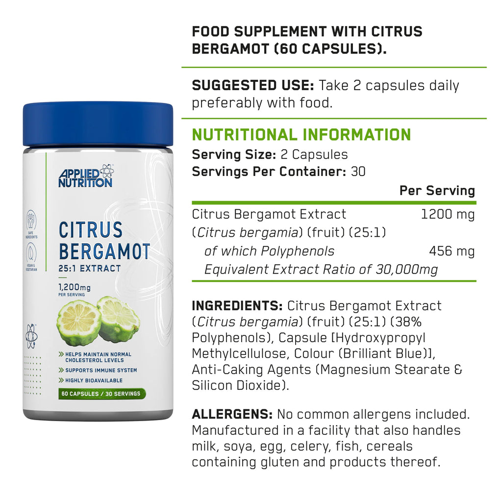 Applied Nutrition Citrus Bergamot / 60 capsules / 30 servings