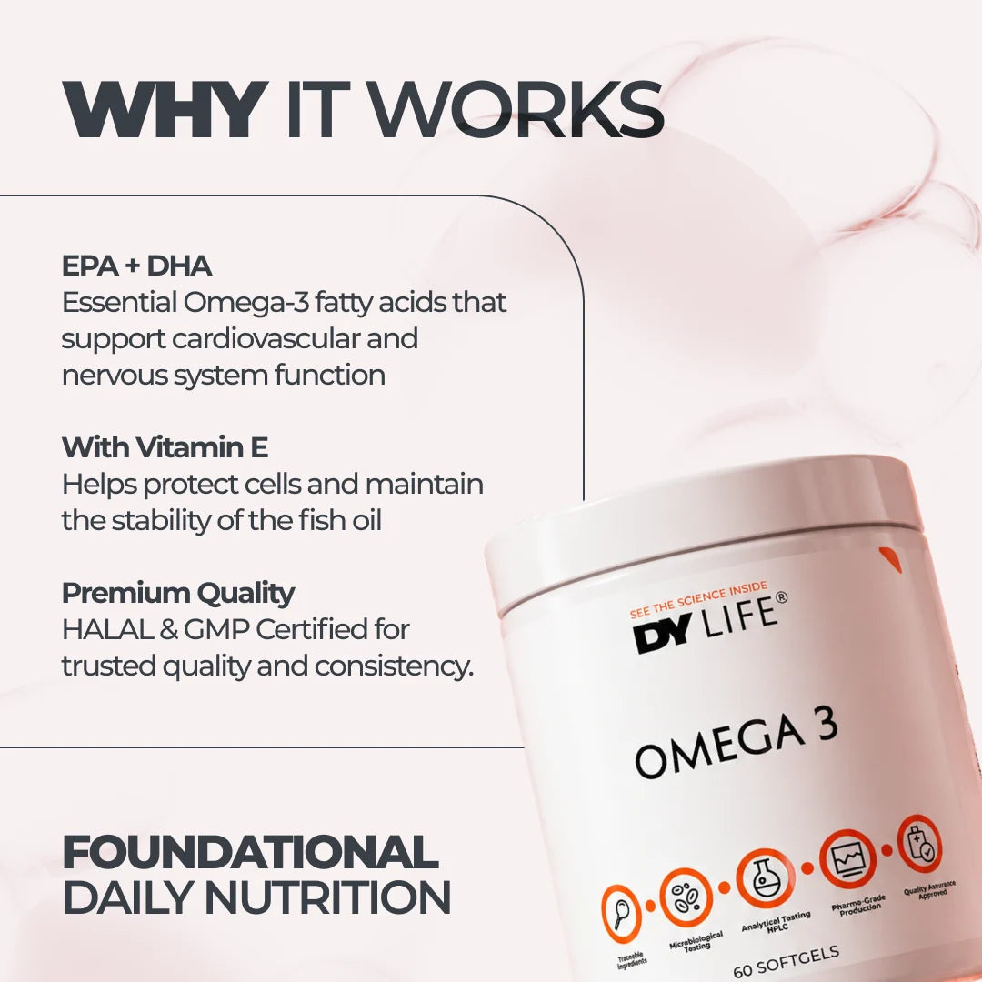 Dorian Yates DY LIFE Omega 3 / 60 softgels / 30 servings