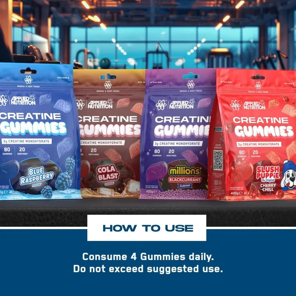 Applied Nutrition Creatine Gummies / 3 g per gummie / 80 gummies