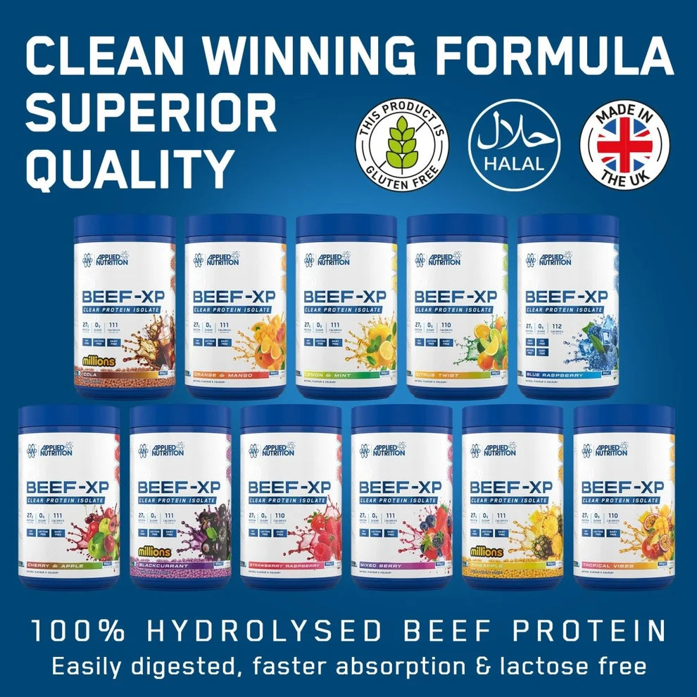 Applied Nutrition BEEF-XP Clear Beef Protein Isolate / 900 grams / 30 servings