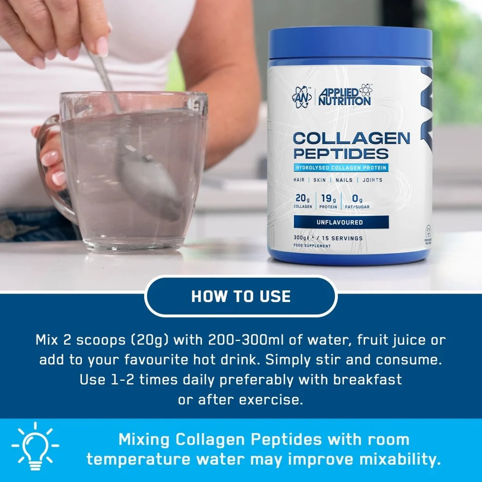 Applied Nutrition Collagen Peptides / 300 grams / 15 servings