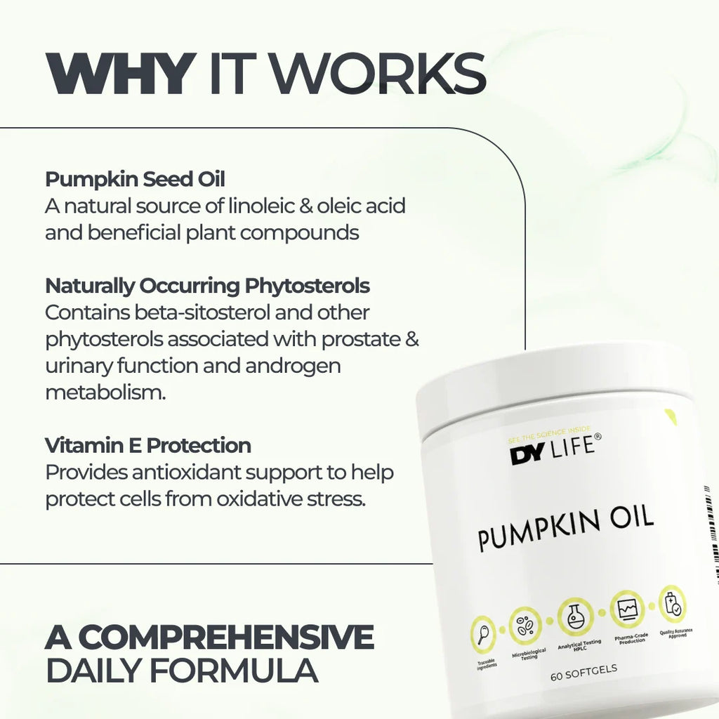 Dorian Yates DY LIFE Pumpkin Oil / 60 softgels / 60 servings