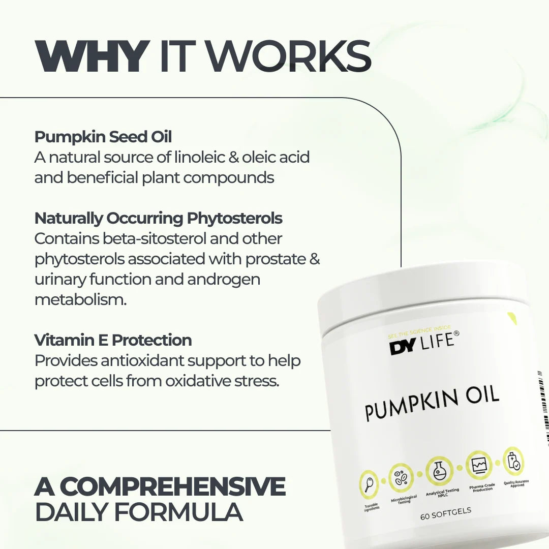 Dorian Yates DY LIFE Pumpkin Oil / 60 softgels / 60 servings