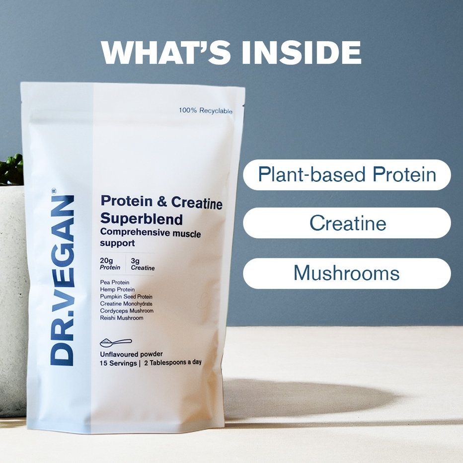 DR.VEGAN | Protein & Creatine Superblend | 450g (15 servings)