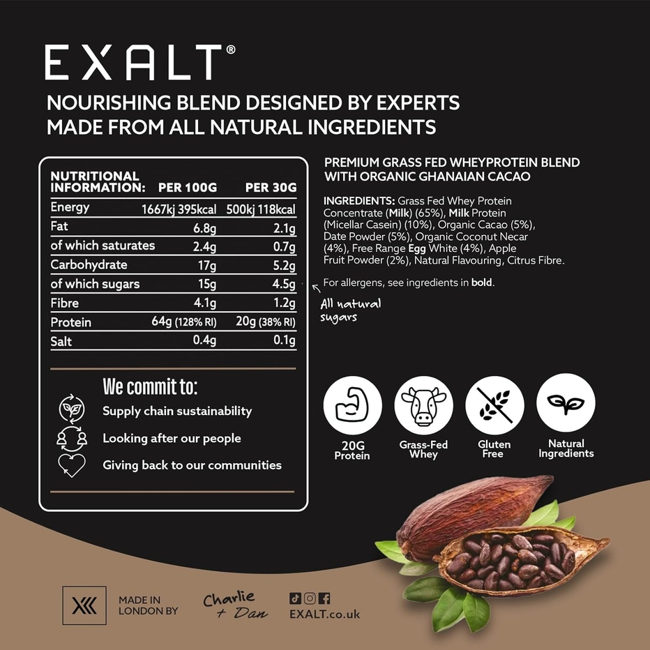 Exalt | Triple-Release Whey Protein Powder 500 grams / 16 Servings