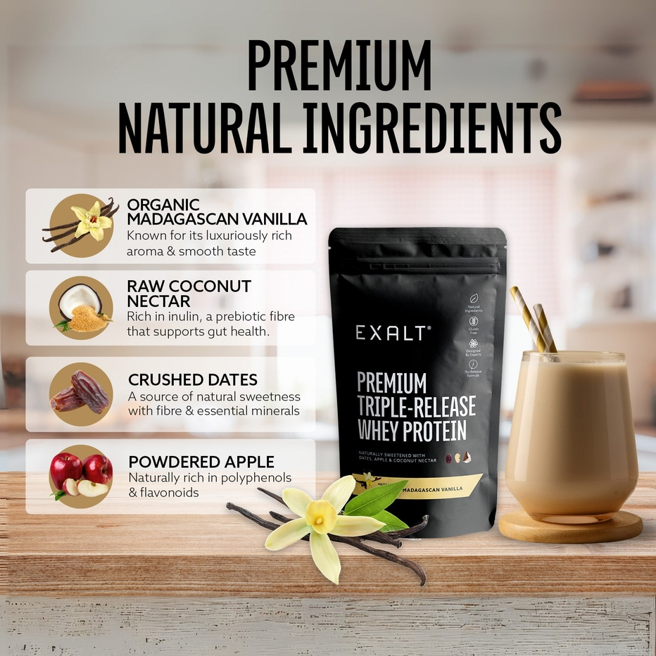 Exalt | Triple-Release Whey Protein Powder 500 grams / 16 Servings