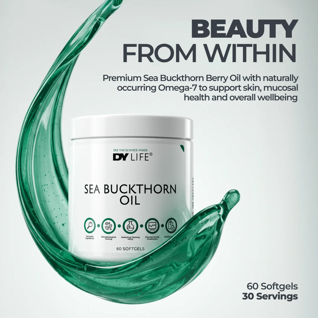 Dorian Yates DY LIFE Sea Buckthorn Oil / 60 softgels / 30 servings