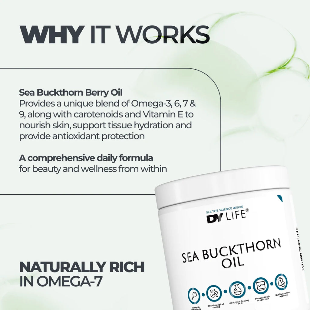 Dorian Yates DY LIFE Sea Buckthorn Oil / 60 softgels / 30 servings