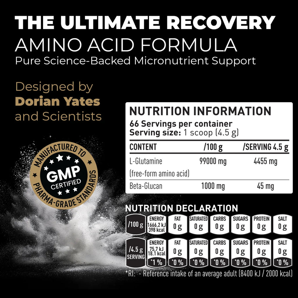 Dorian Yates The Glutamine / 300 grams / 66 servings