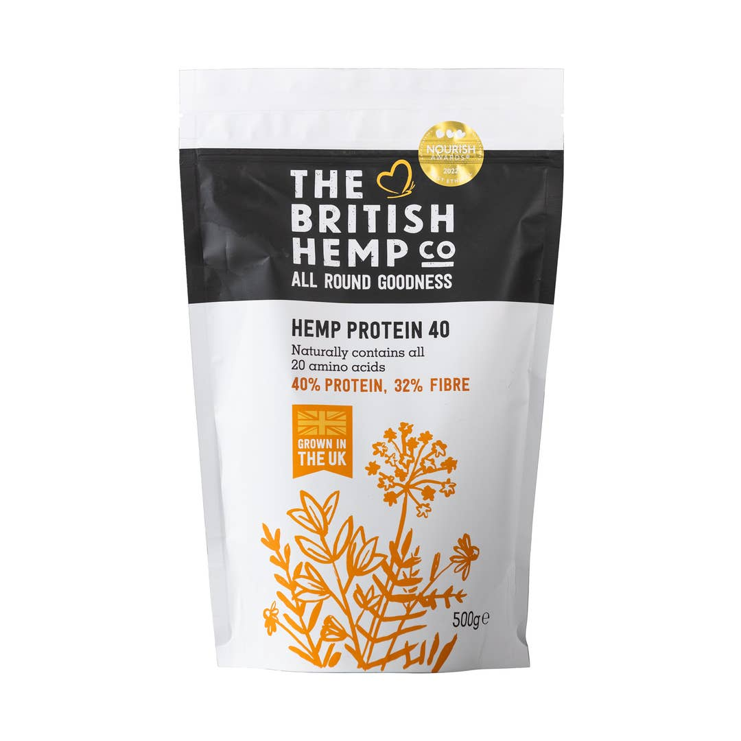 The British Hemp Co | Hemp Protein Powder - 40% | 0.5kg (25 servings)