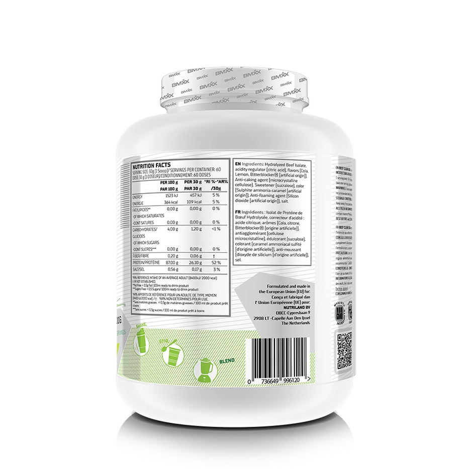 BMXX Sports Nutrition | Beef Clear Hydrolysed Iso | 1.8kg (60 servings)
