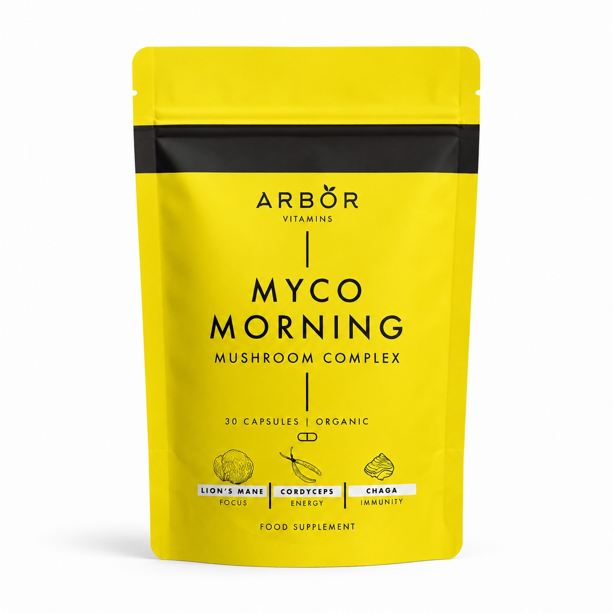 Arbor | Myco Morning (Organic Mushroom Complex) | 30 Capsules