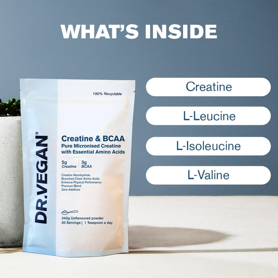 DR.VEGAN | Creatine & BCAA | 240g (30 servings)