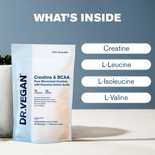 DR.VEGAN | Creatine & BCAA | 240g (30 servings)