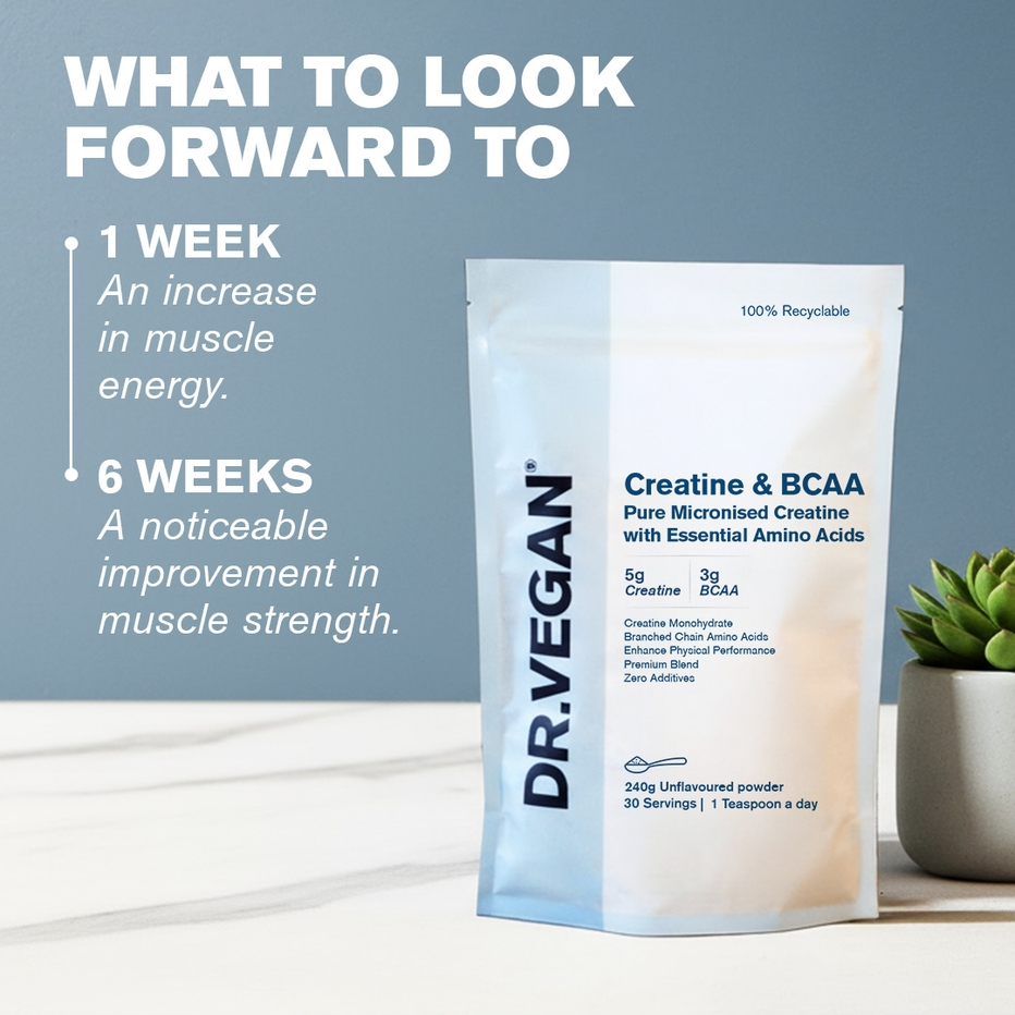 DR.VEGAN | Creatine & BCAA | 240g (30 servings)