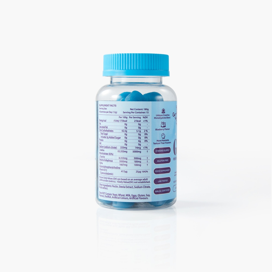 Myga | Creatine Gummies | Blueberry | 60 servings